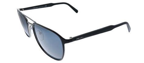 prada pr 75vs|Prada PR 75VS YDC0A9 Black Metal Rectangle Sunglasses .